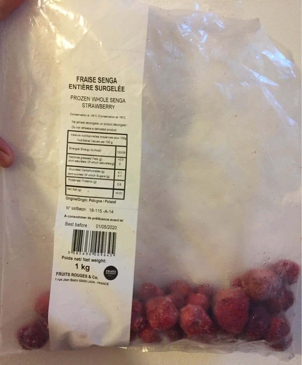 Fruits Rouges & Co Fraises senga entiere surgelée packshot