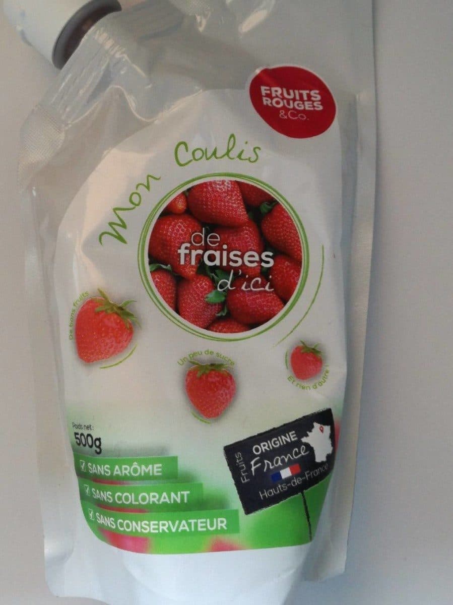 Fruits Rouges & Co. Mon coulis de fraises d'ici packshot