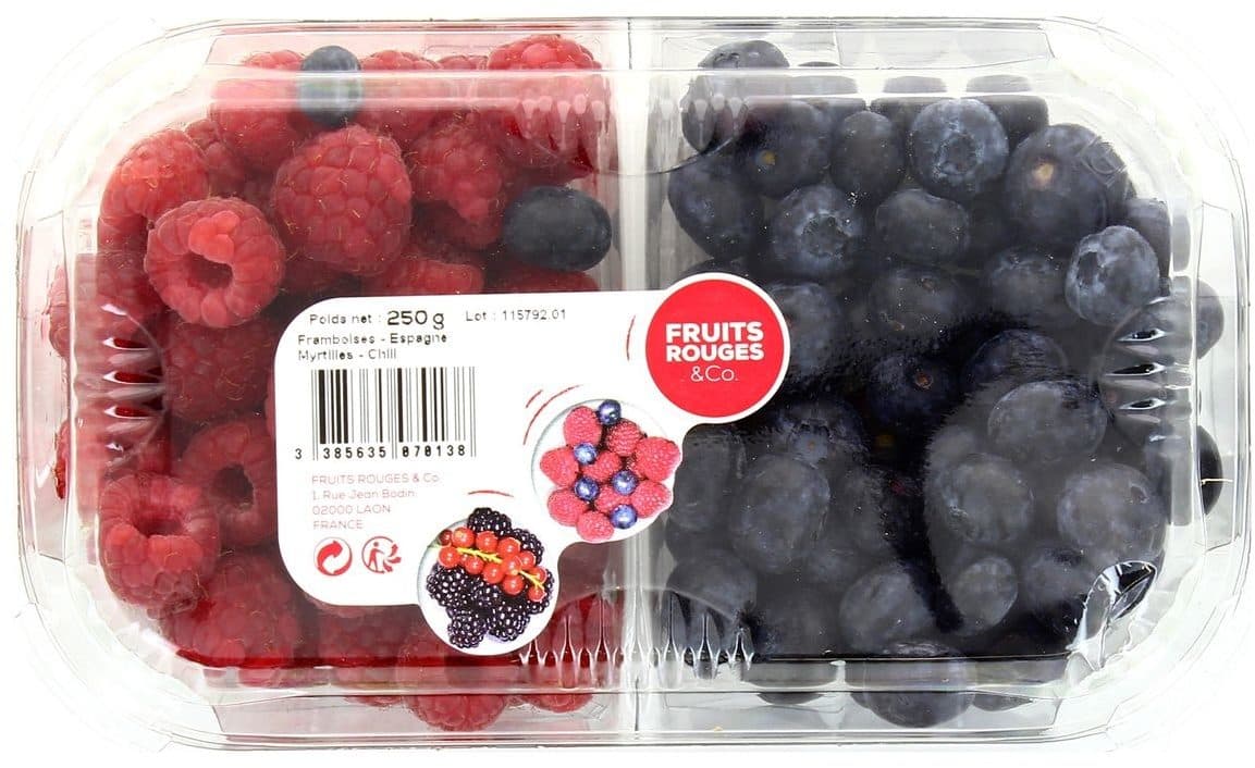 Fruits Rouges & Co. Duo framboises-myrtilles packshot