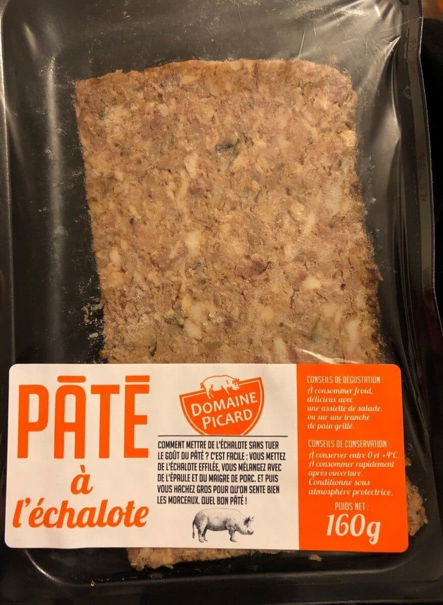 Domaine Picard Pâté la terrine à l'échalote la barquette de 160 g packshot