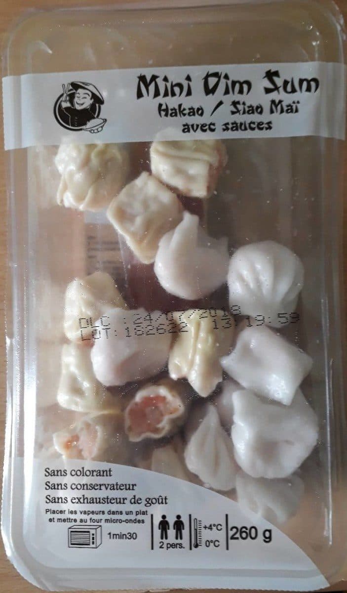 Sans marque Mini dim sum hakao / siao maï avec sauces packshot