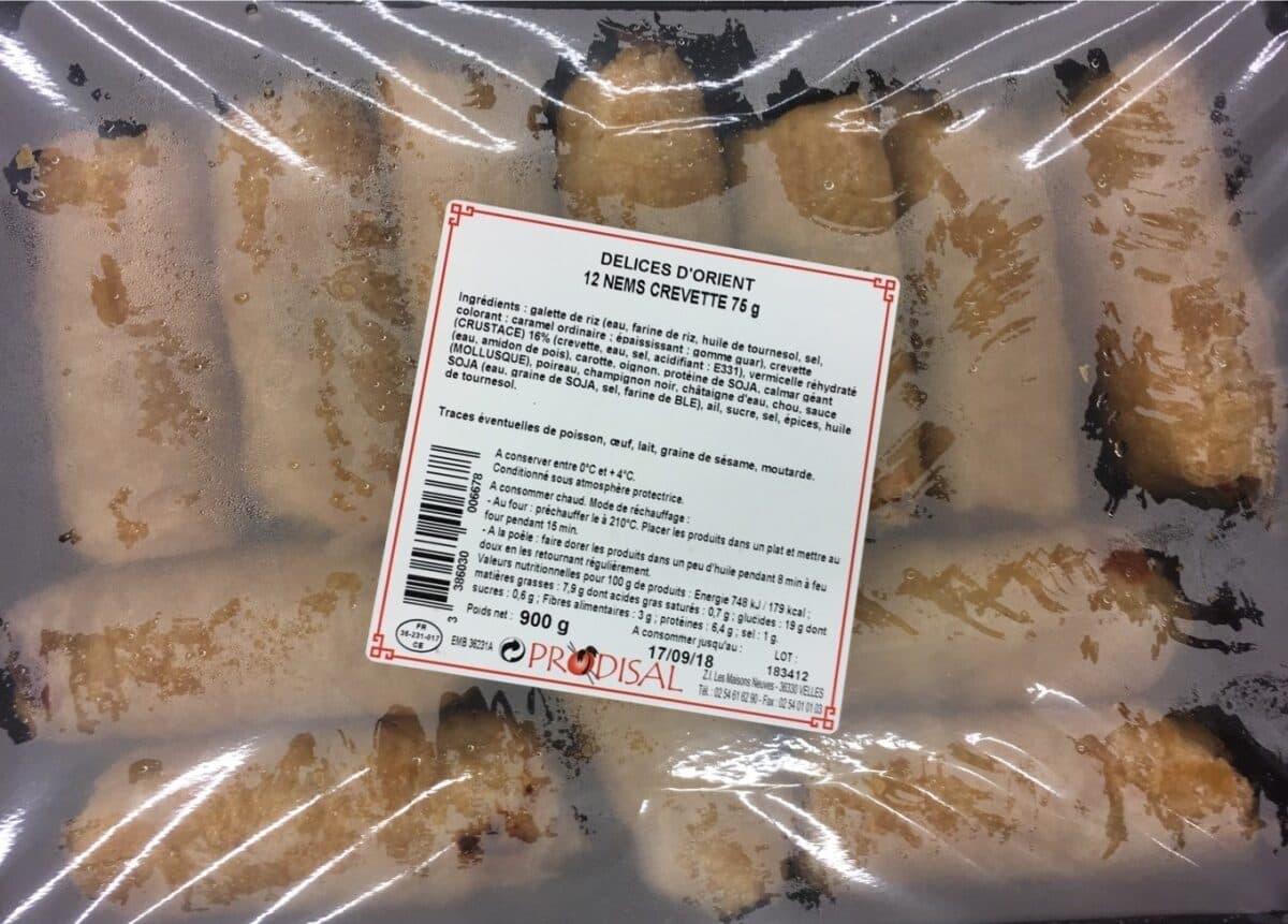 Open Food Facts Nems crevette packshot