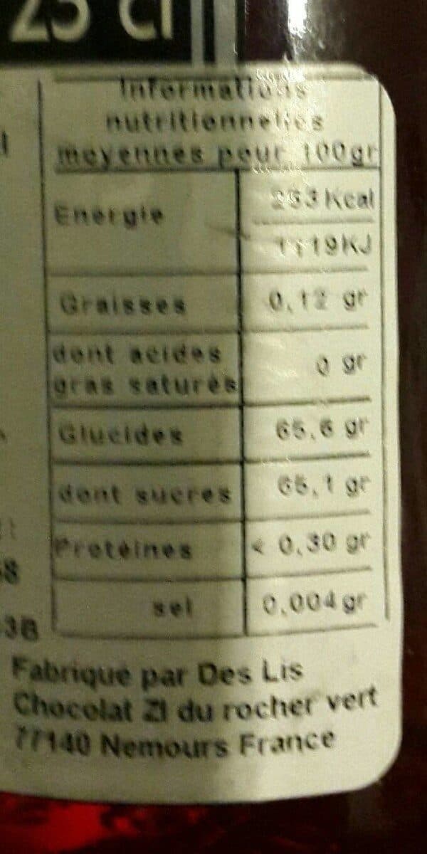 Open Food Facts Sirop de coquelicot de nemours packshot