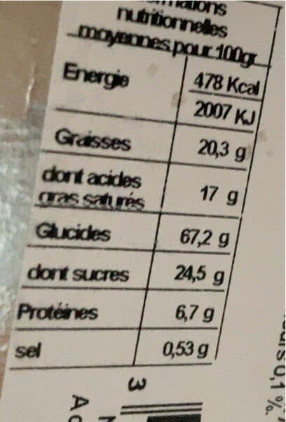 Open Food Facts Sables coquelicot packshot