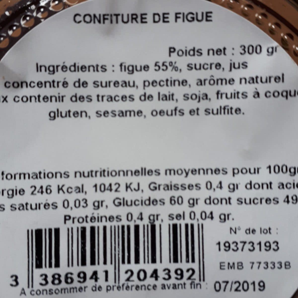 Open Food Facts FIGUE packshot