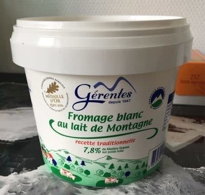 Gérentes Fromage blanc au lait de montagne Laiterie Gerentes, 40% MG packshot
