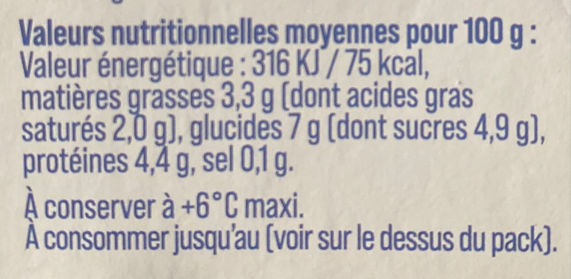 Gérentes Yaourt brassé nature x4 packshot
