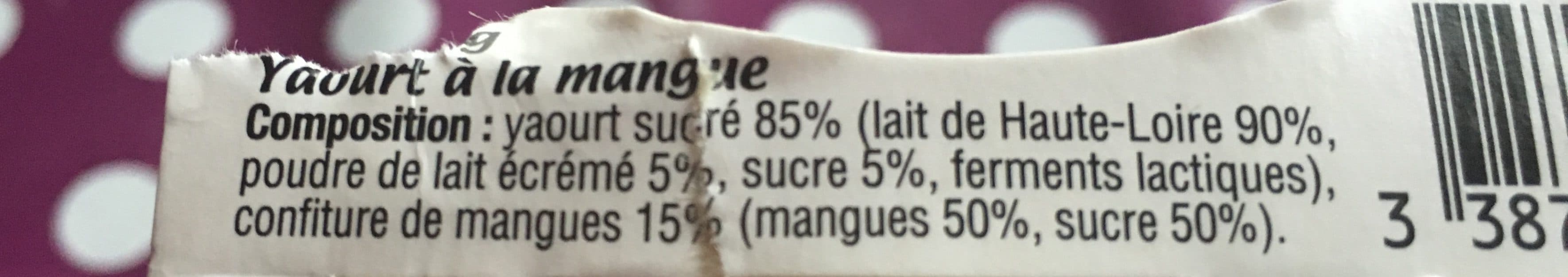 Gerentes Yaourt à la confiture de mangue packshot