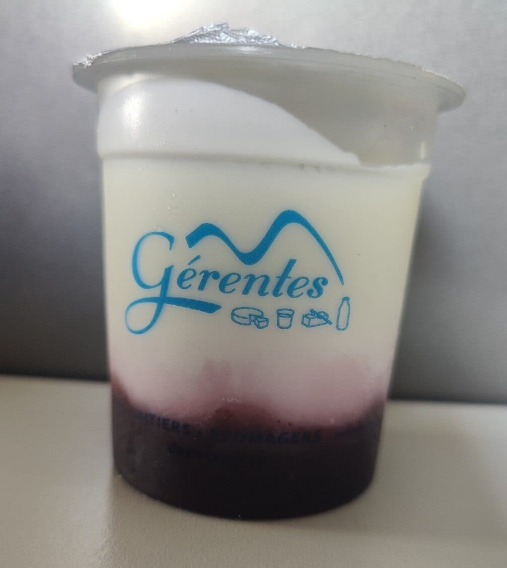 Gérentes Yaourt à la confiture de myrtilles packshot