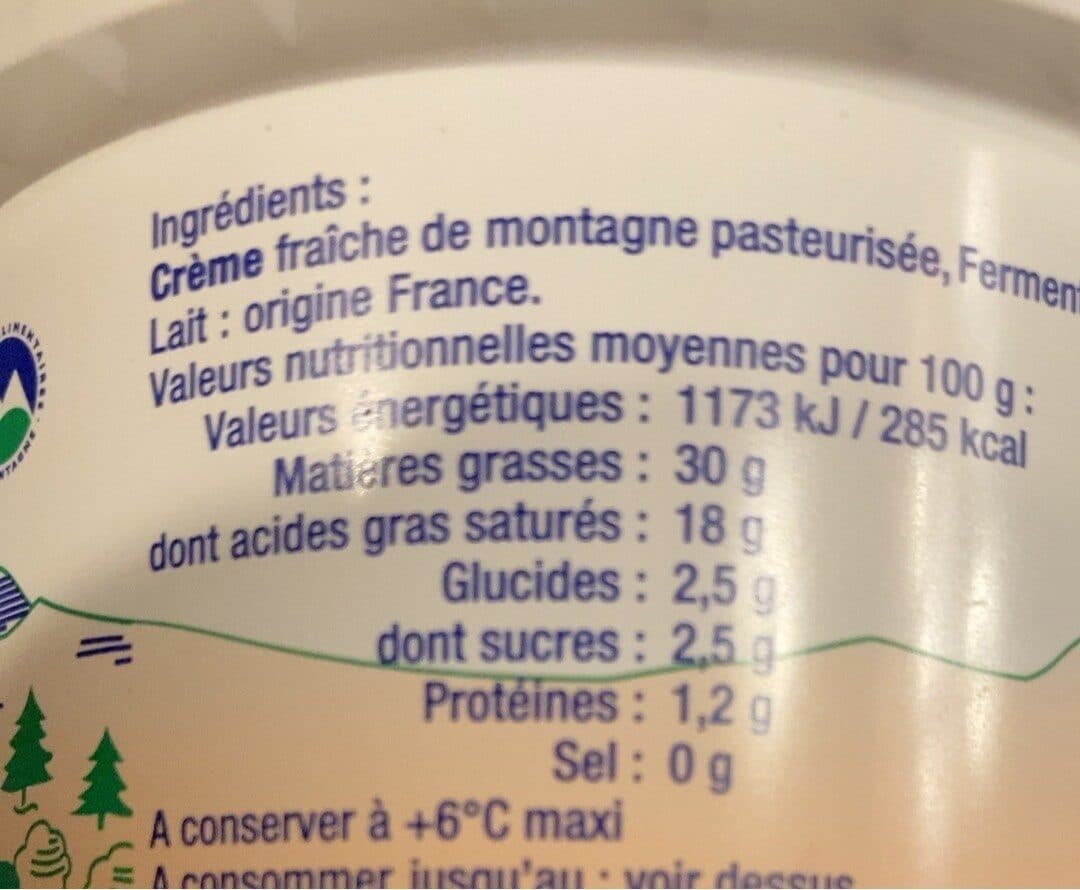 Gérentes Creme Fraiche packshot
