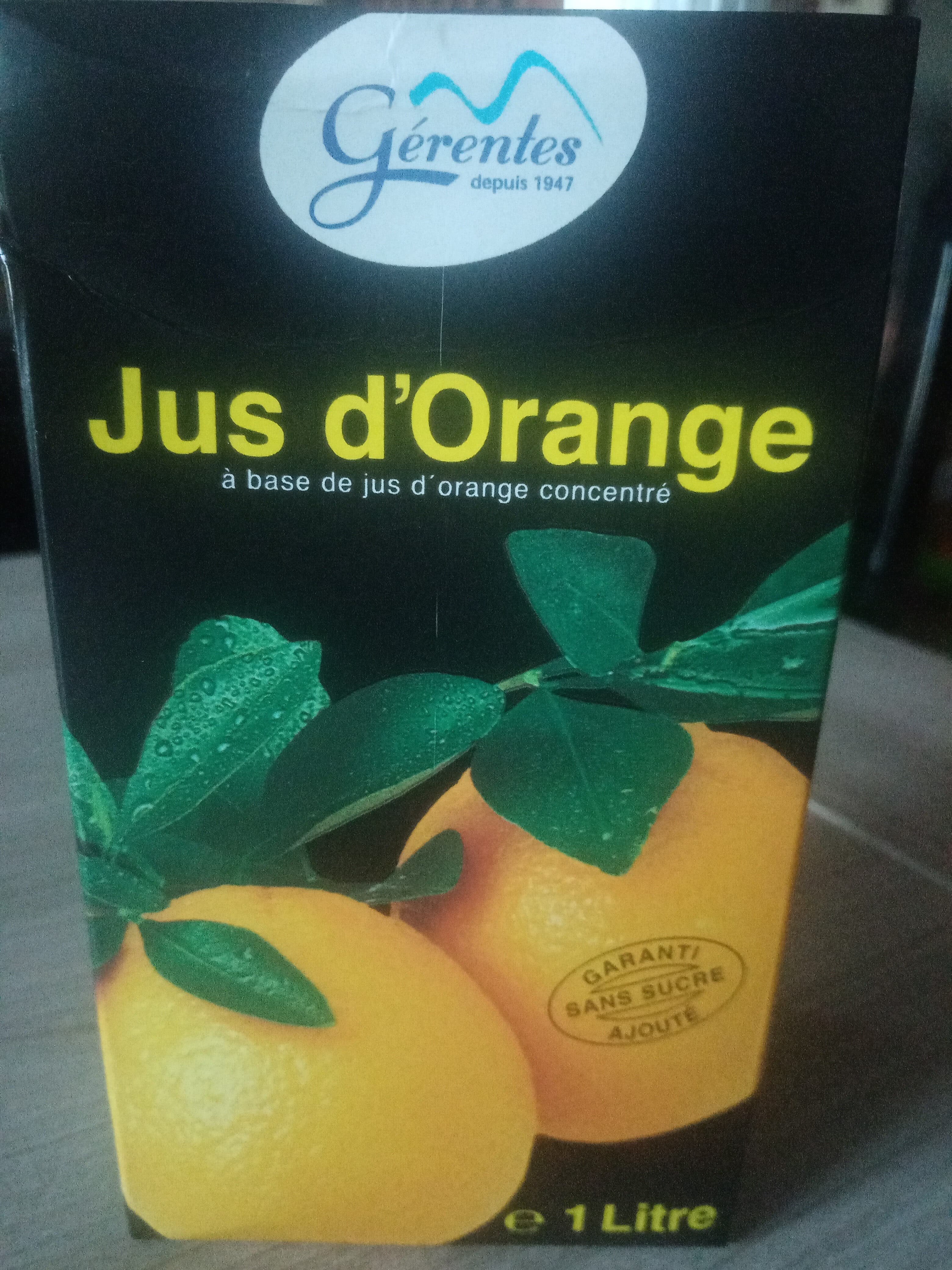 Gerentes Jus D'orange packshot