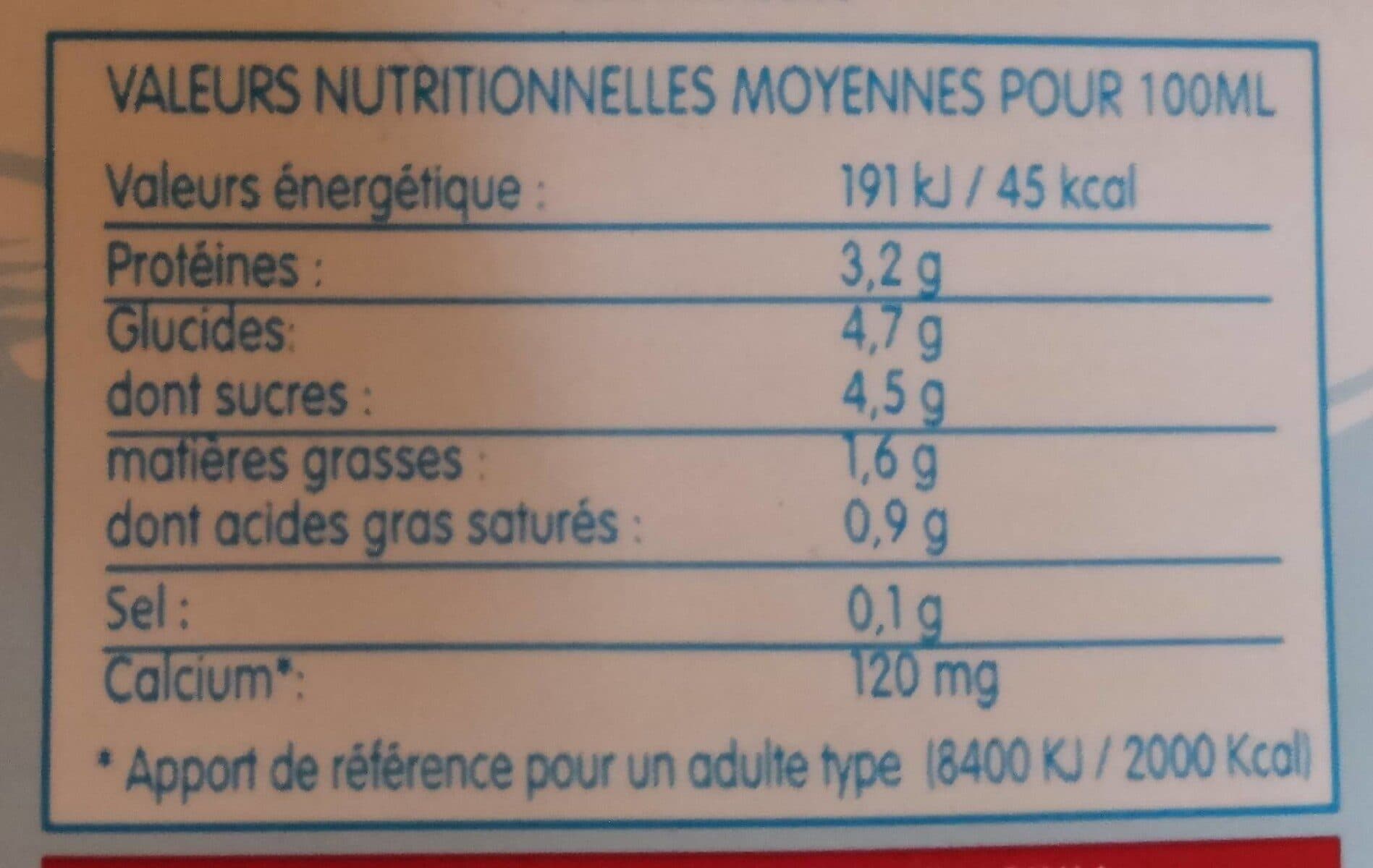 Gérentes Lait de montagne demi-écrémé packshot
