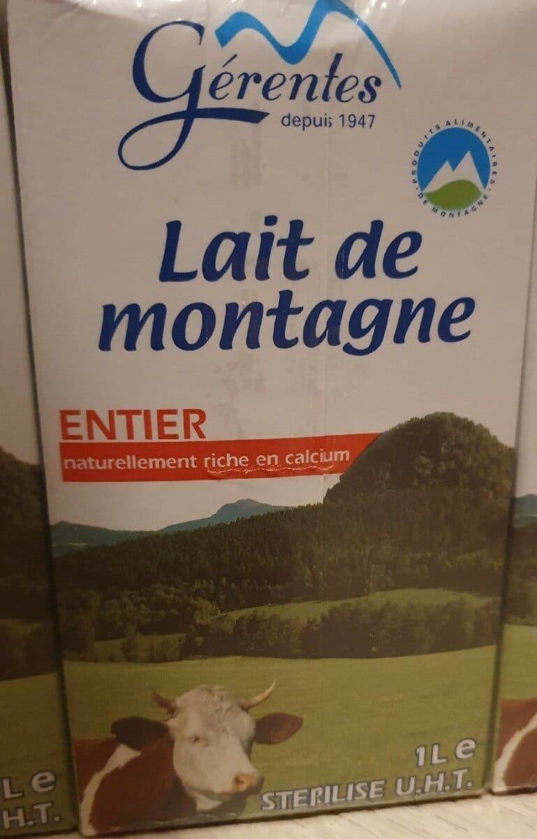 Gerentes Lait de montagne entier packshot