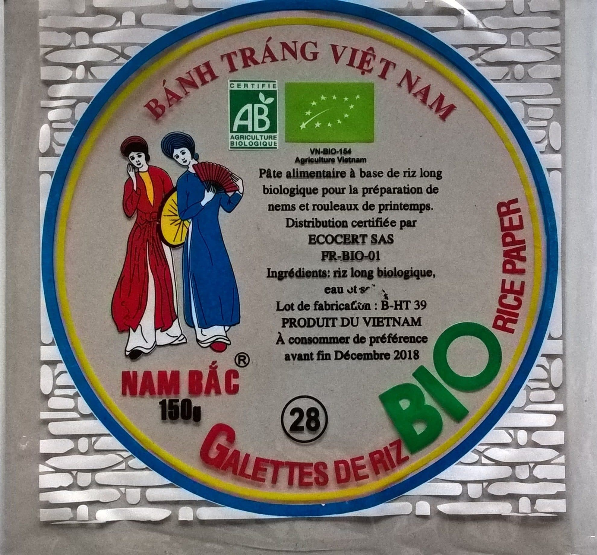 Nam Bac Galettes De Riz Diamètre 28CM packshot