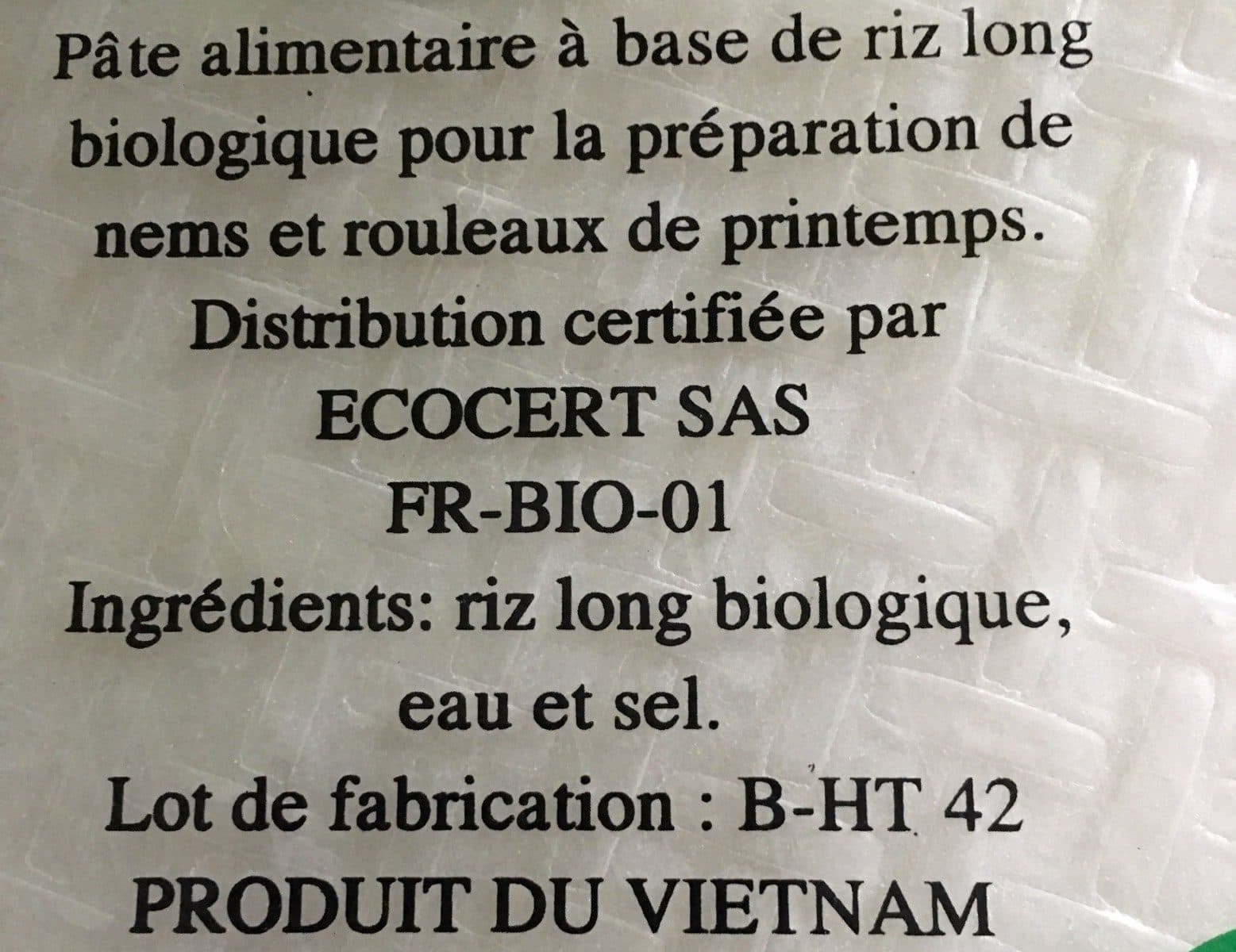 Nam Bac Galettes De Riz Diamètre 28CM packshot
