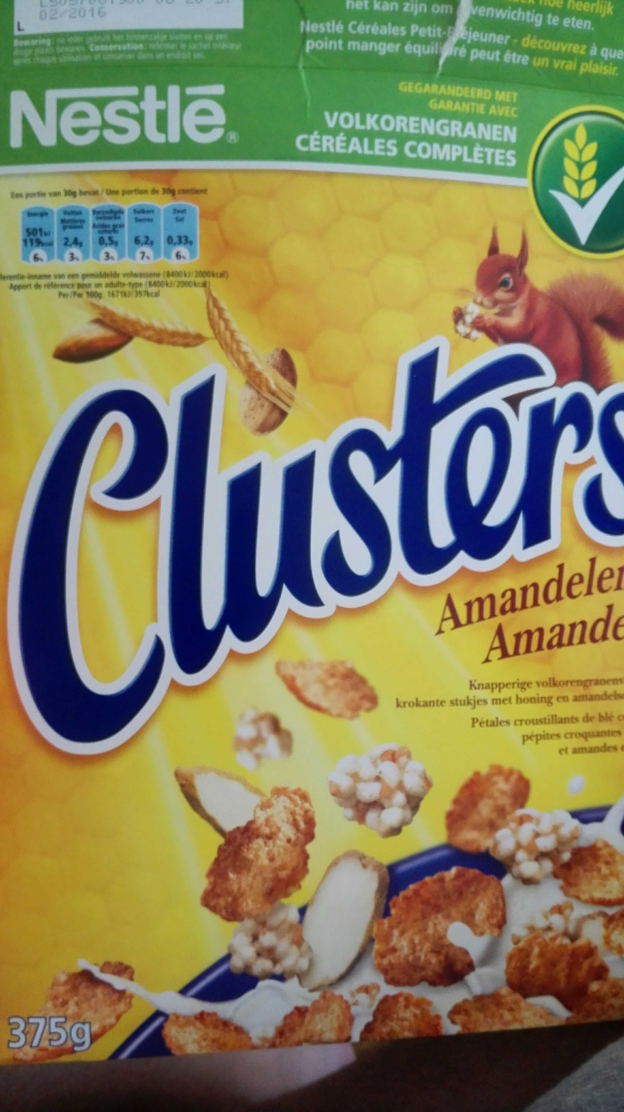 Nestlé Clusters Amandes packshot