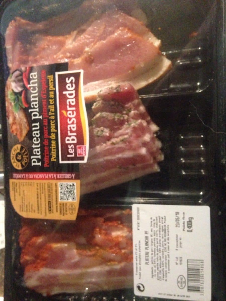 Open Food Facts Plateau plancha packshot