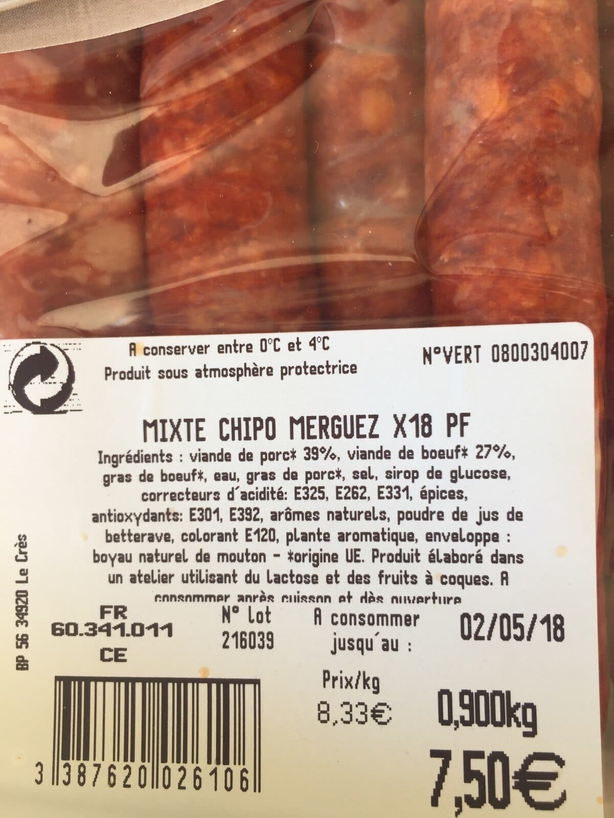 Les Brasérades Mixte chipolata-merguez packshot