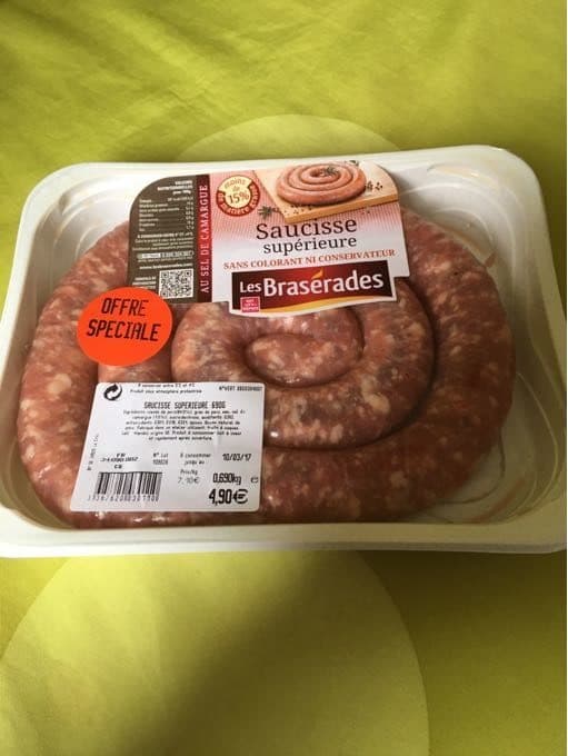 Les Brasérades Saucisse Supérieure packshot