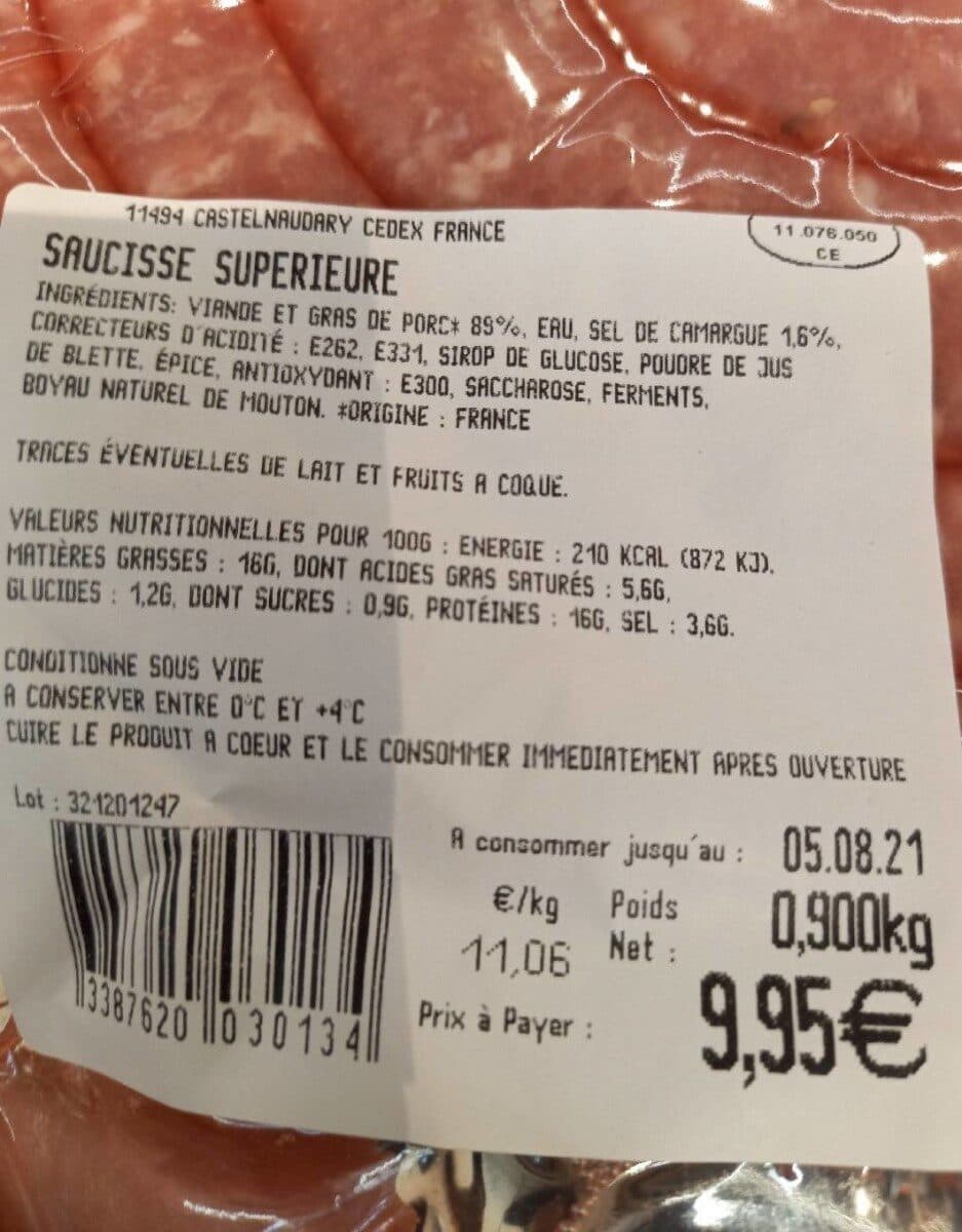 Les Braserades Saucisse languedocienne packshot