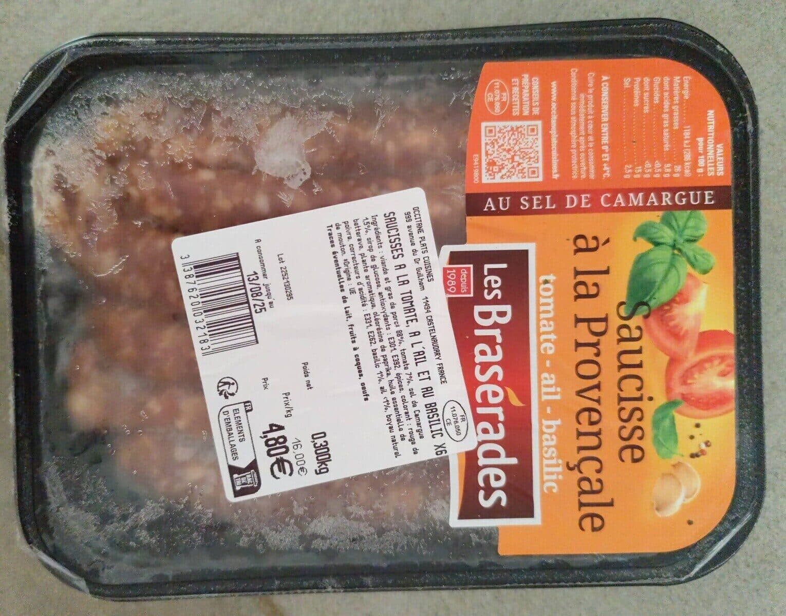 Les Brasérades Saucisses a la Provencale packshot