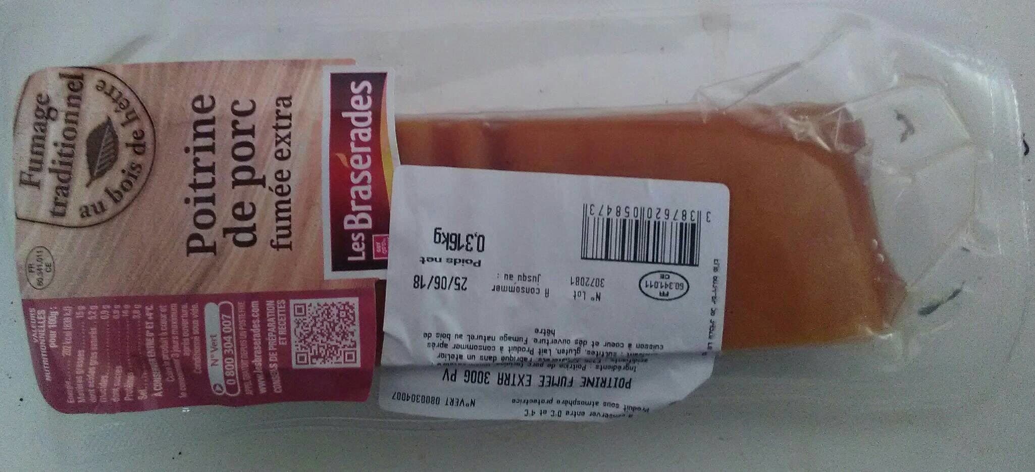 Les Brasérades Poitrine de porc fumée extra packshot
