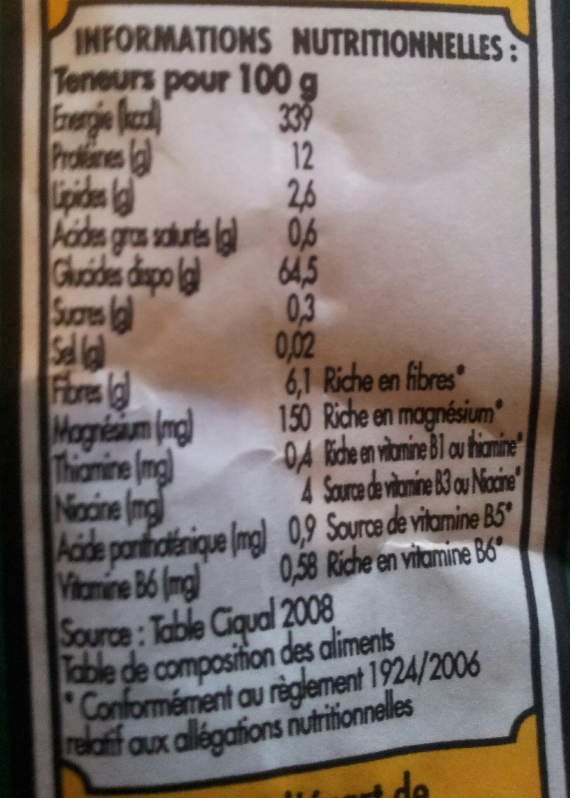 harpe noire Farine de blé noir de Bretagne biologique packshot