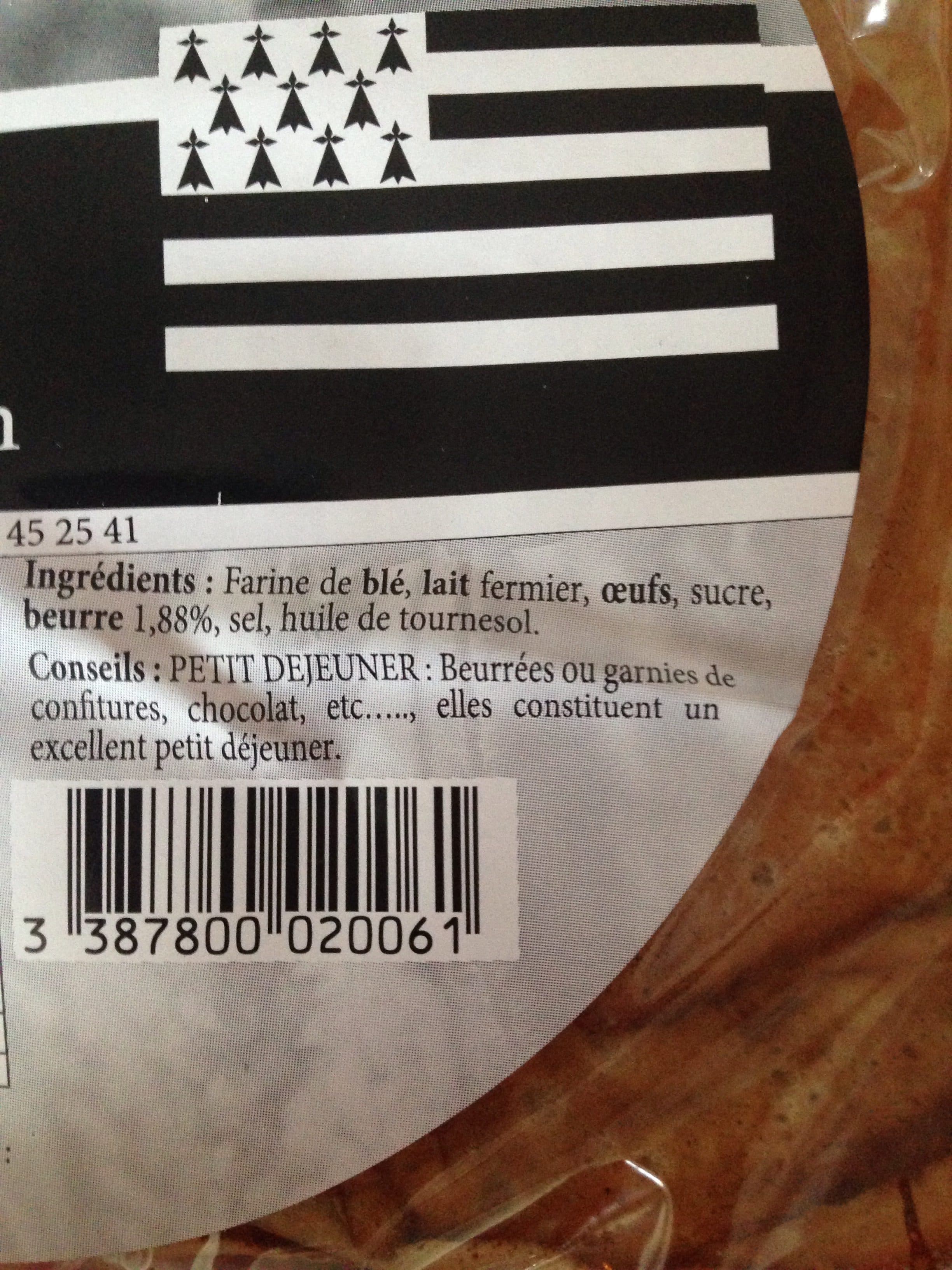 Creperie ar vilin goz Crêpes ar vilin goz packshot