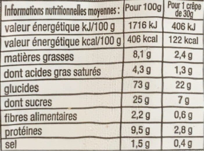 Open Food Facts Crêpes de l'argoat packshot
