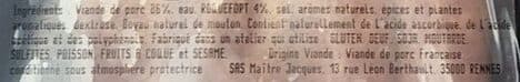 Maitre Jacques Chipolatas au roquefort packshot
