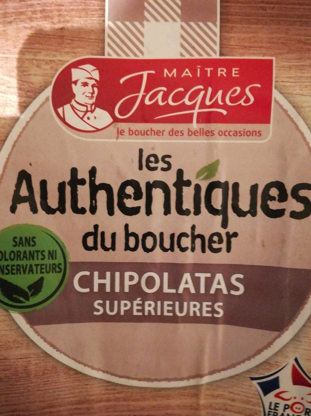 Maître Jacques Maître Jacques chipolatas supérieures sans colorant packshot