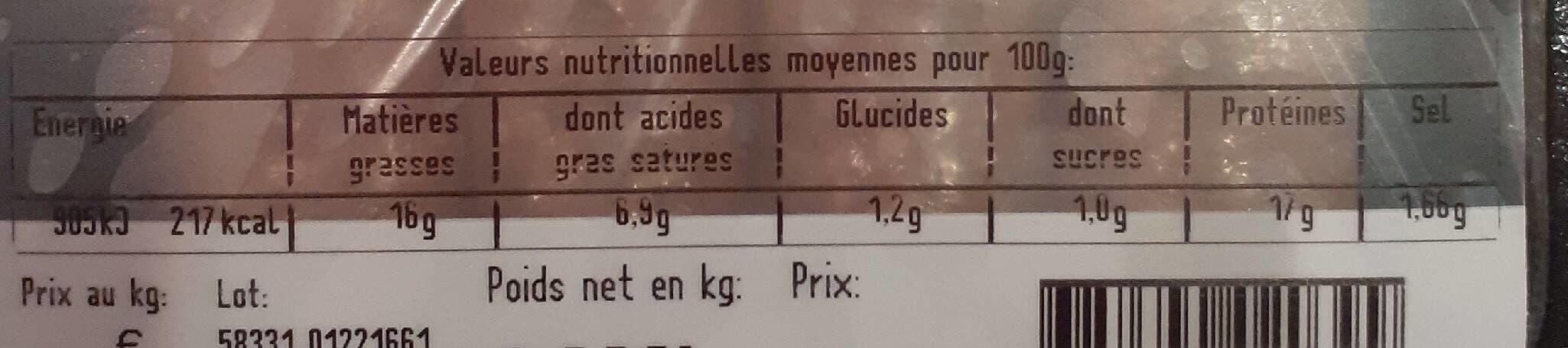 Maître Jacques Maître Jacques chipolatas au thym packshot