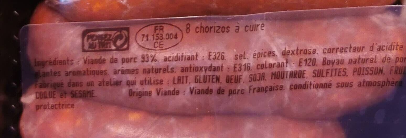 Maitre Jaques Chorizos à griller packshot