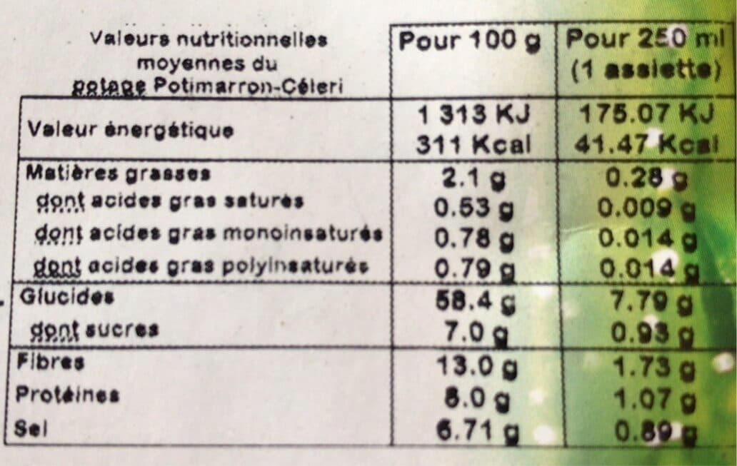Bio cambresis Potage Potimarron Céleri 3 Assiettes packshot