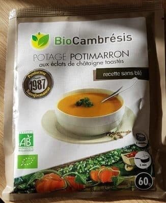 BioCambrésis Potage Potimarron Chataigne packshot