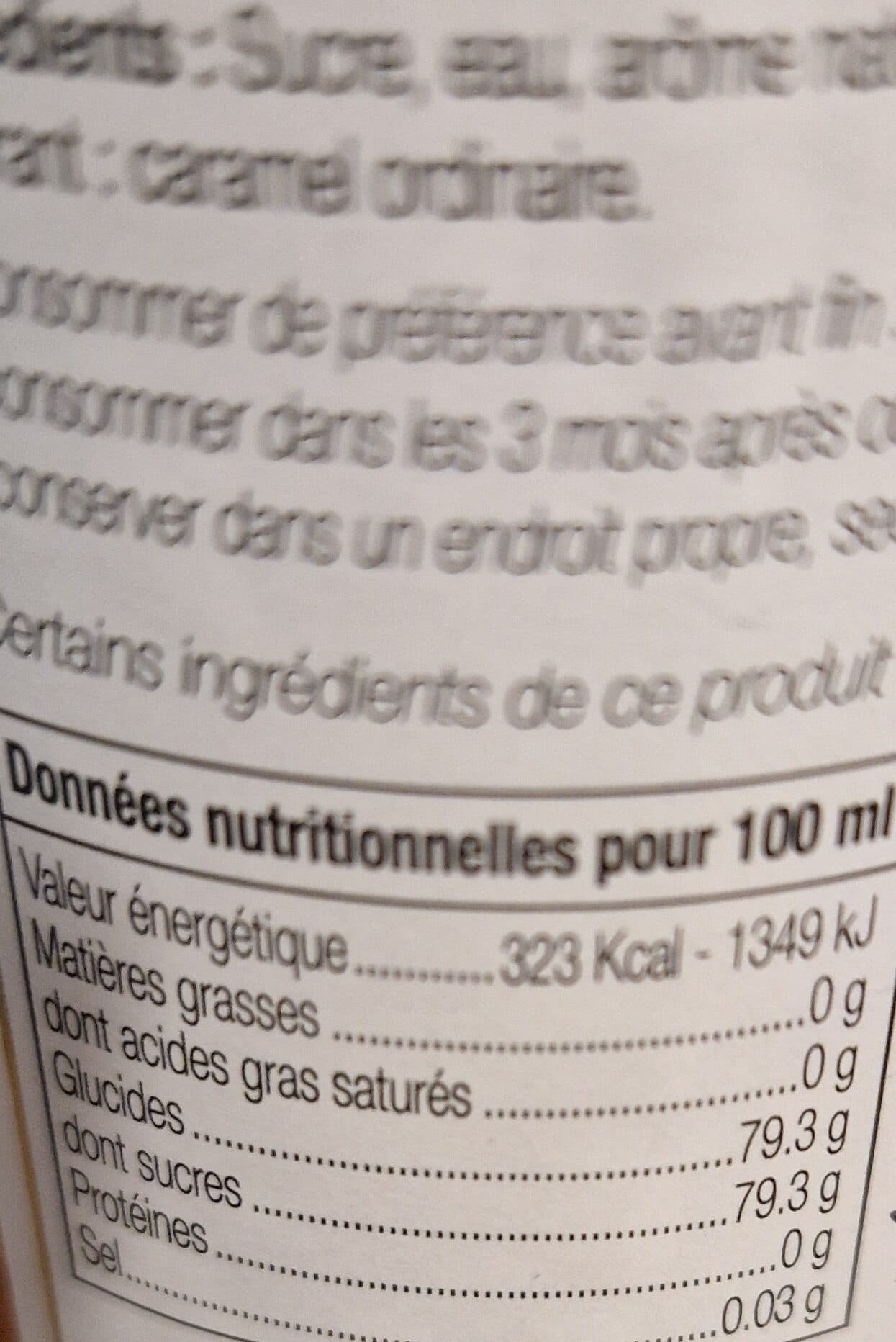 Monin Sirop de caramel packshot
