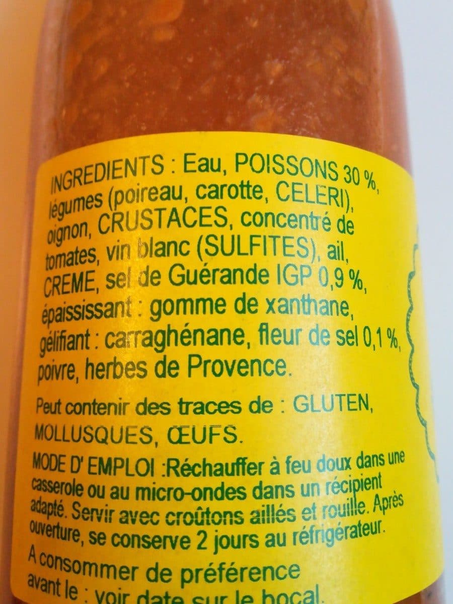 Open Food Facts Soupe de poisson packshot