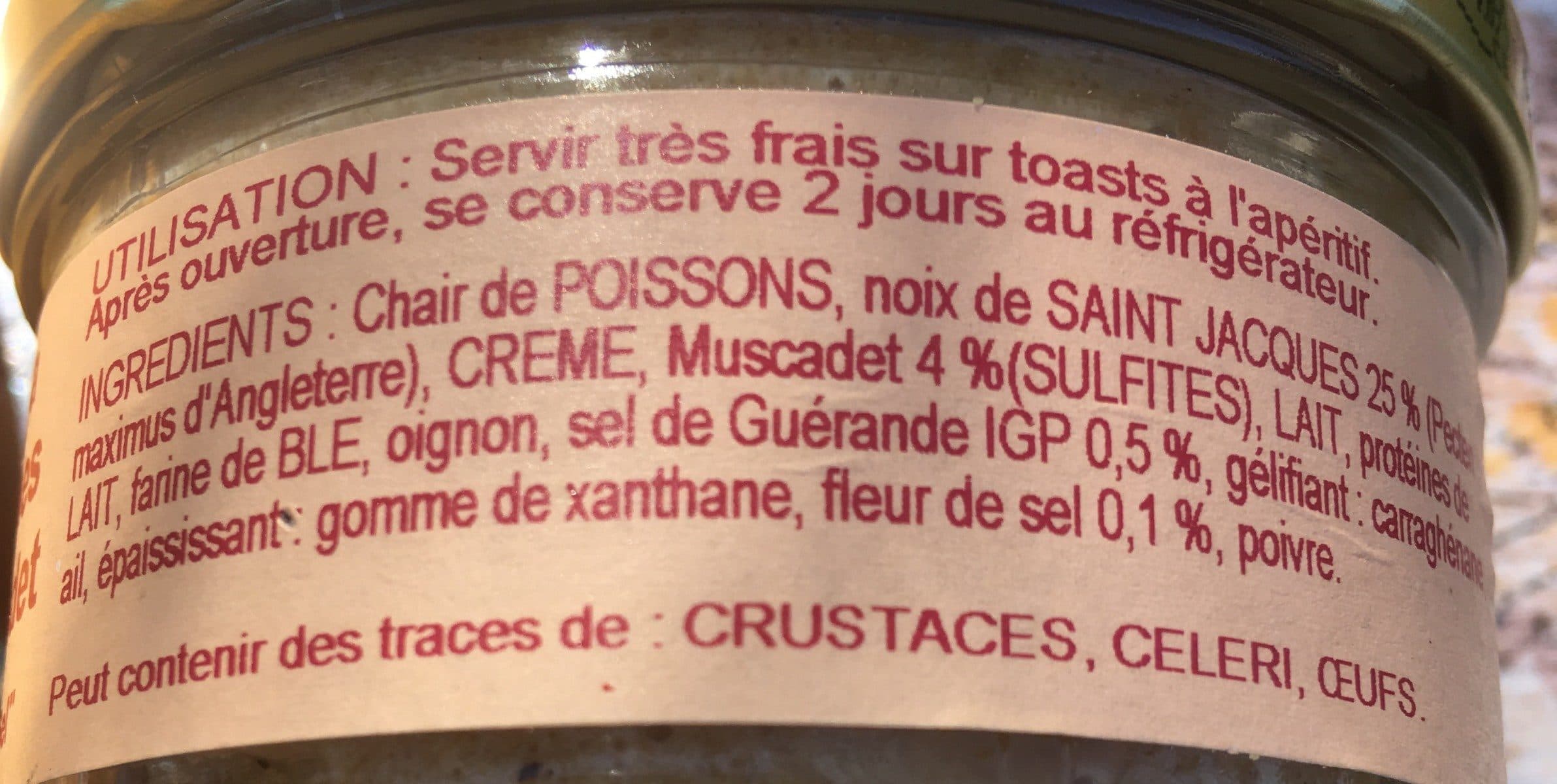 Open Food Facts Terrine à ma St Jacques et au Muscadet packshot