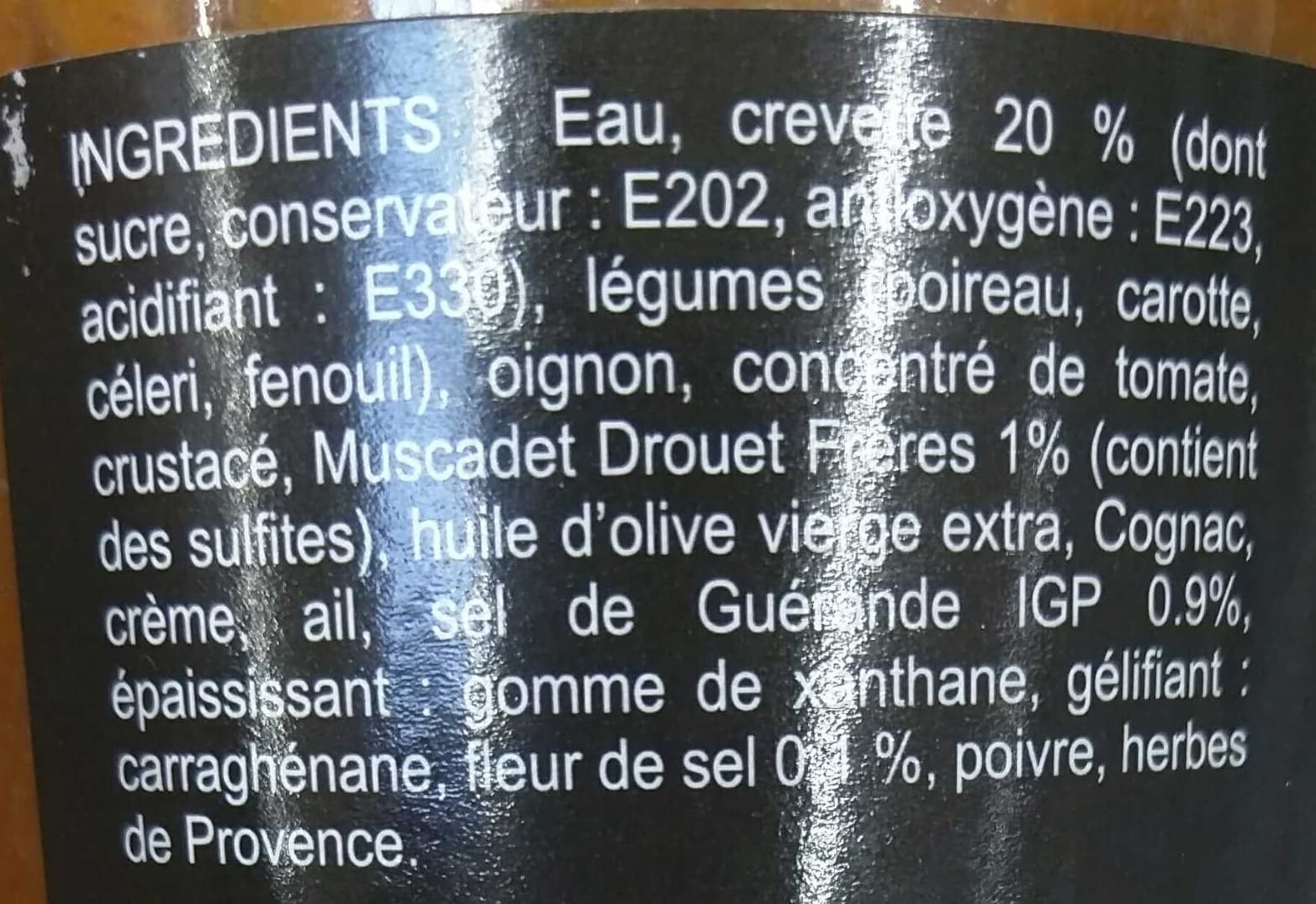 Ty Gwenn Velouté de crevettes au Muscadet packshot
