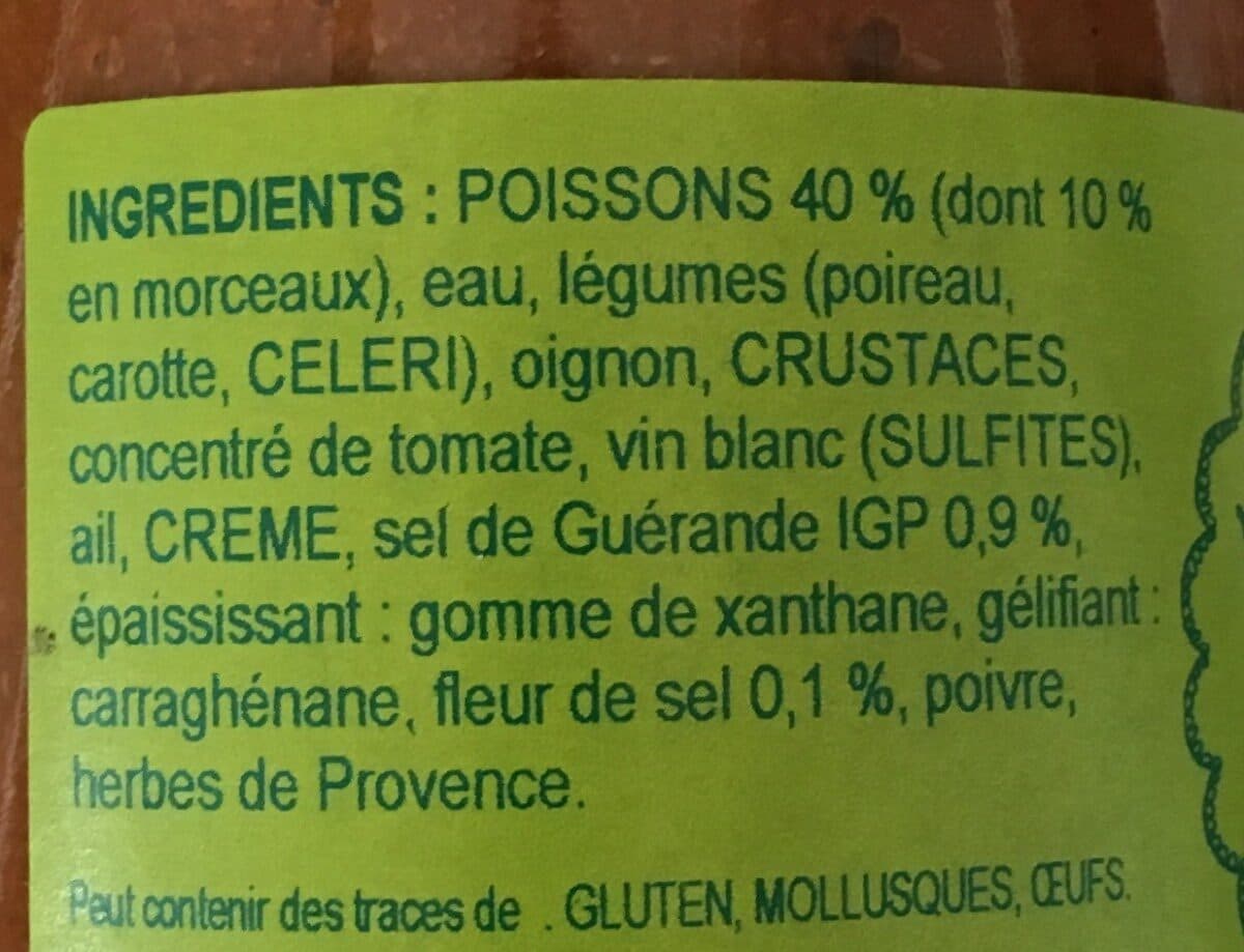 Open Food Facts Soupe de poisson packshot