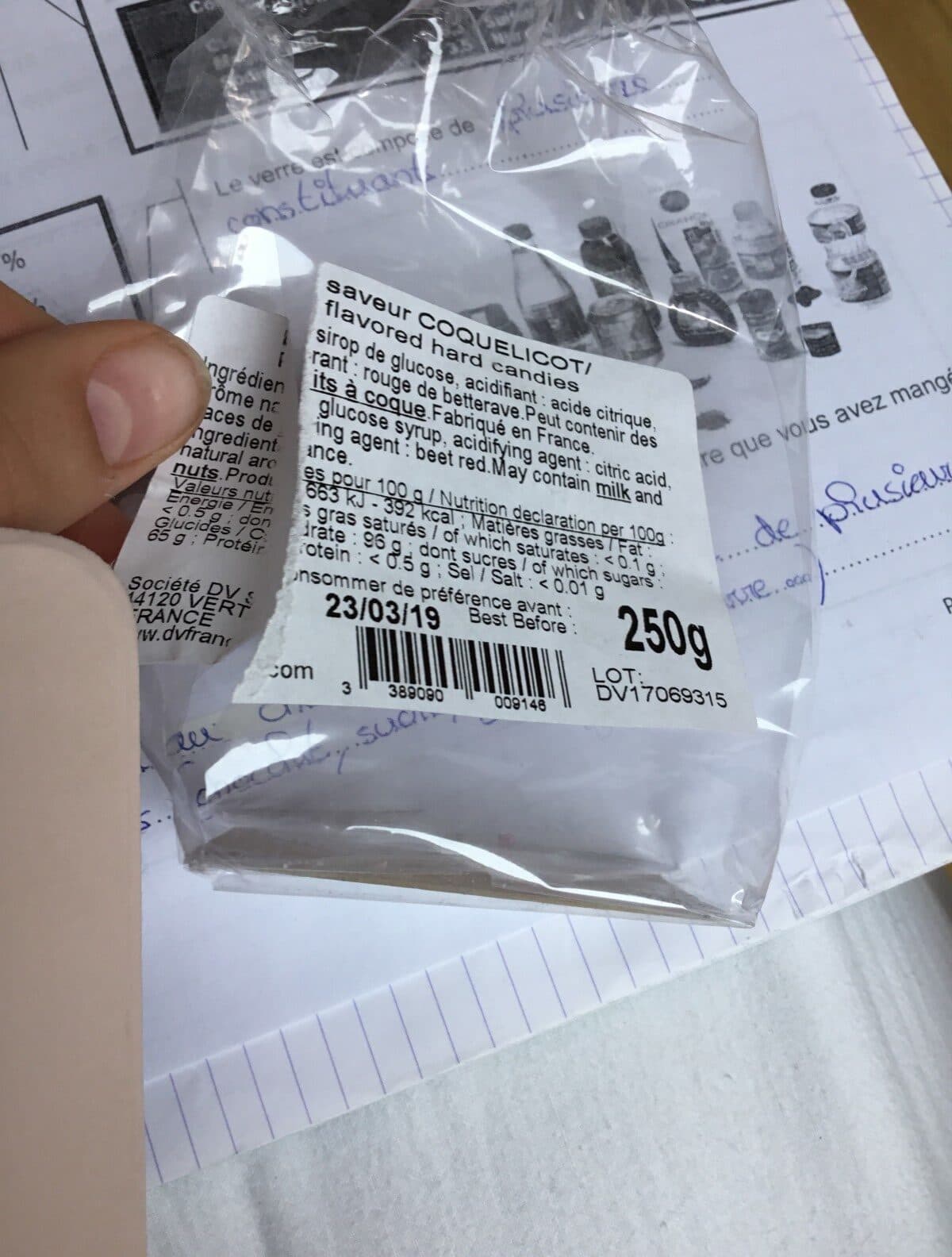 Open Food Facts Coquellicot packshot