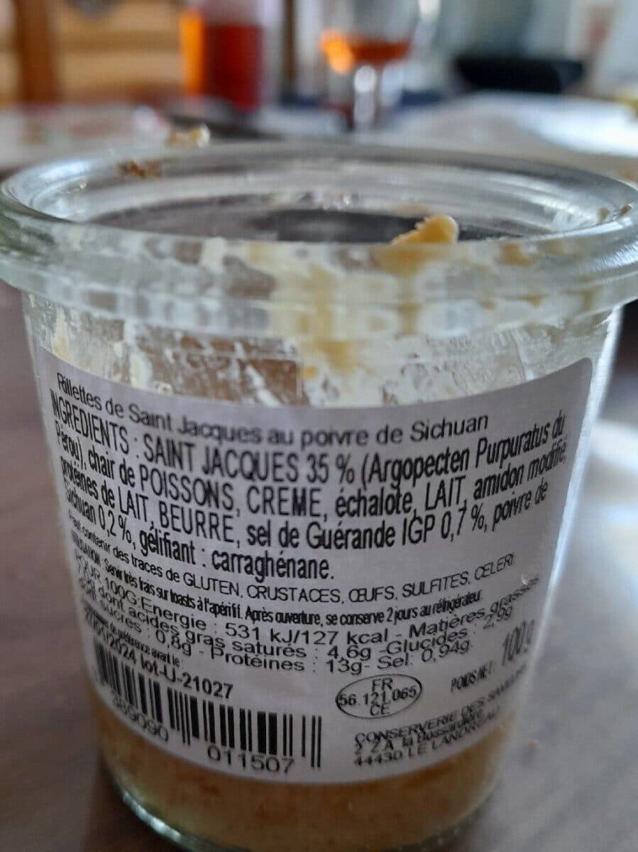 Conserverie des Saveurs Rillettes de Saint Jacques au poivre sichuan packshot