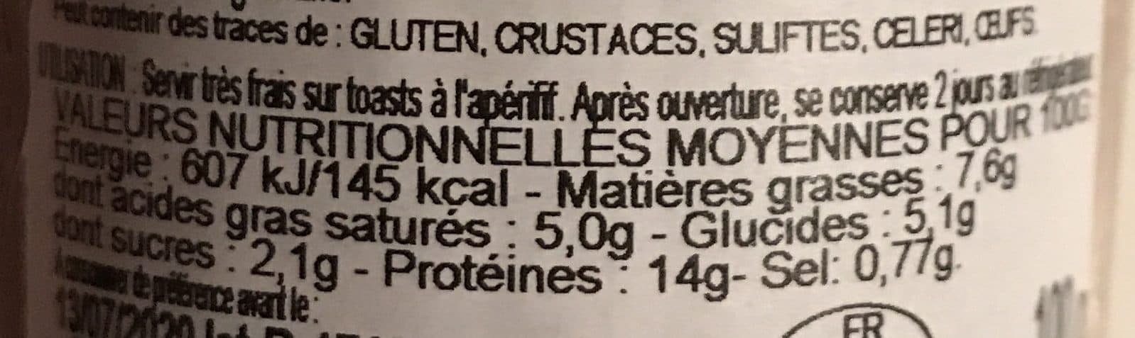Conserverie des saveurs Rillette De St Jacques Caramel packshot