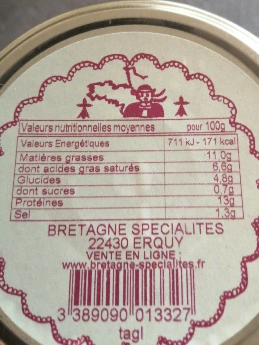 Open Food Facts Terrine à L'andouille de Guémené et a la lotte packshot