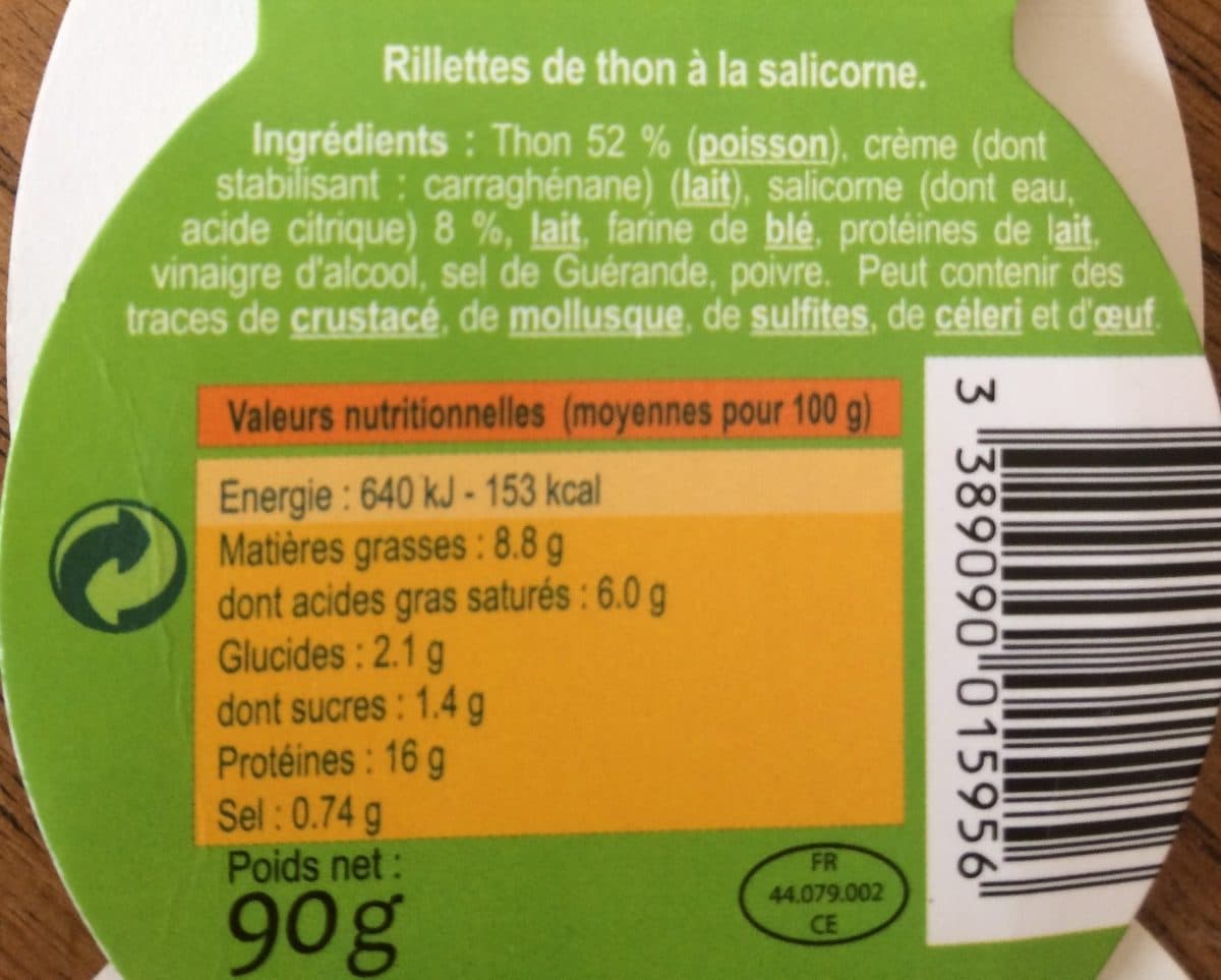 Ty-Gwenn Rillettes de thon à la salicorne packshot