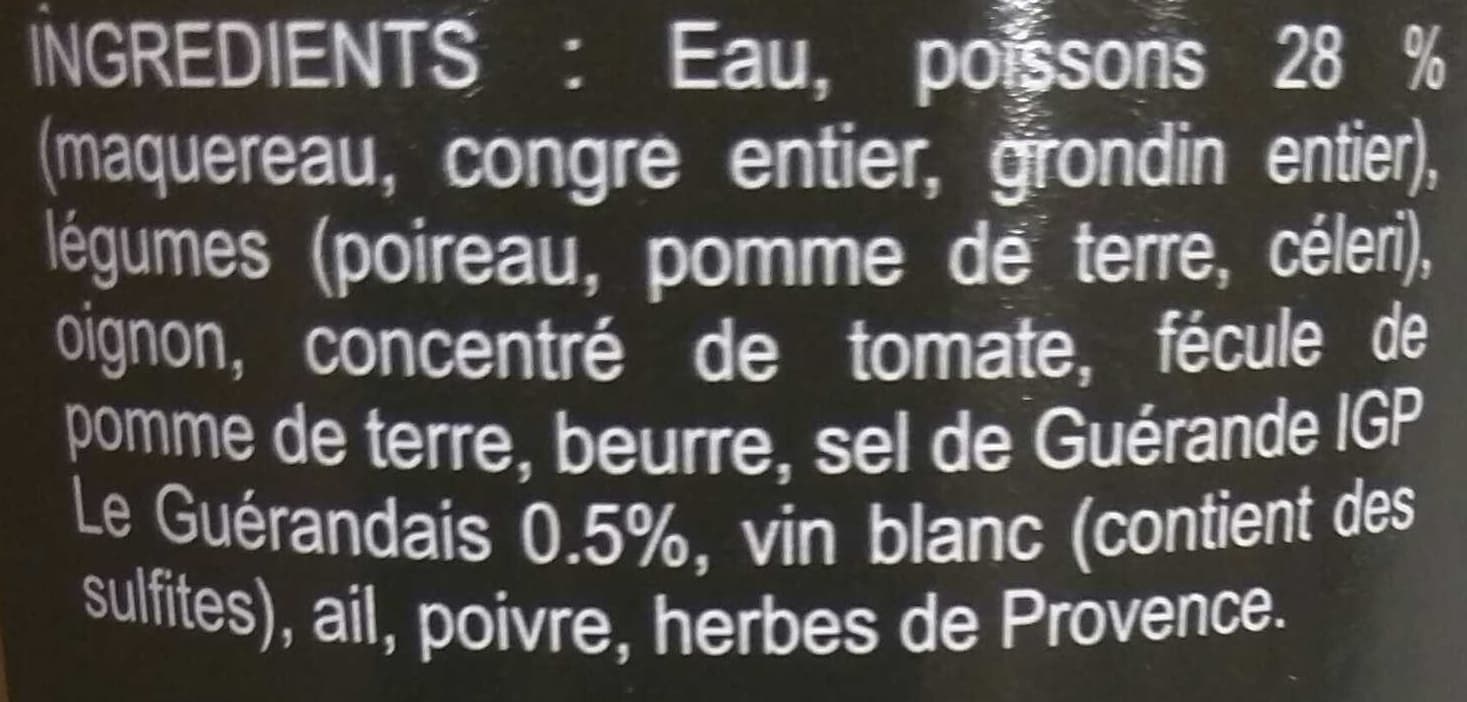 Ty-Gwenn Soupe de poissons au sel de Guérande packshot