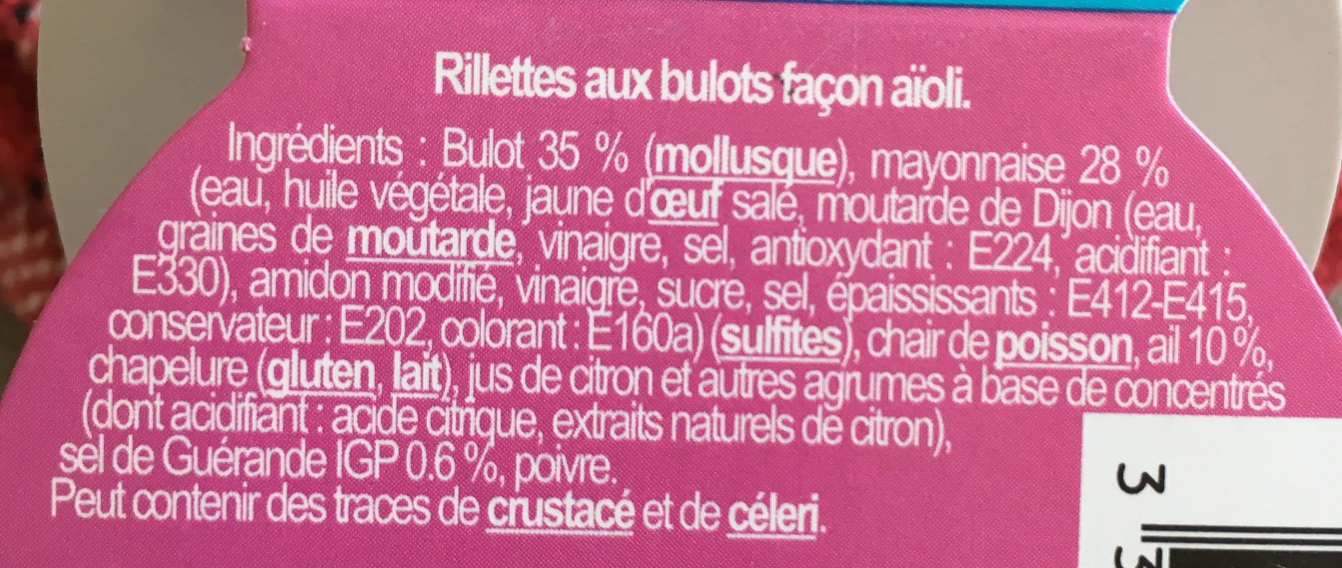 Open Food Facts Rillettes aux bulots façon aïoli packshot