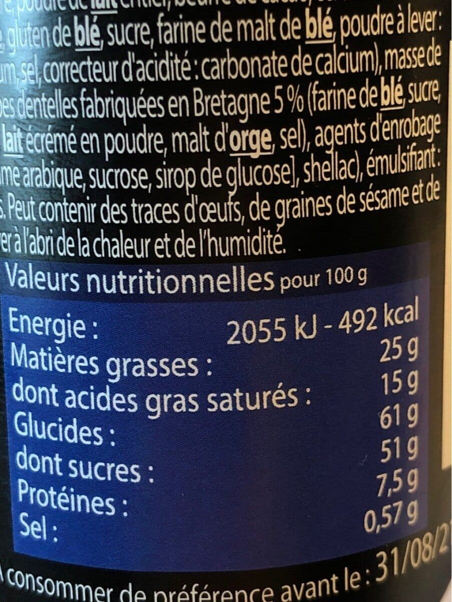 Ty-Gwenn Croustillants à la Crêpe Dentelle de Bretagne Chocolat au Lait packshot