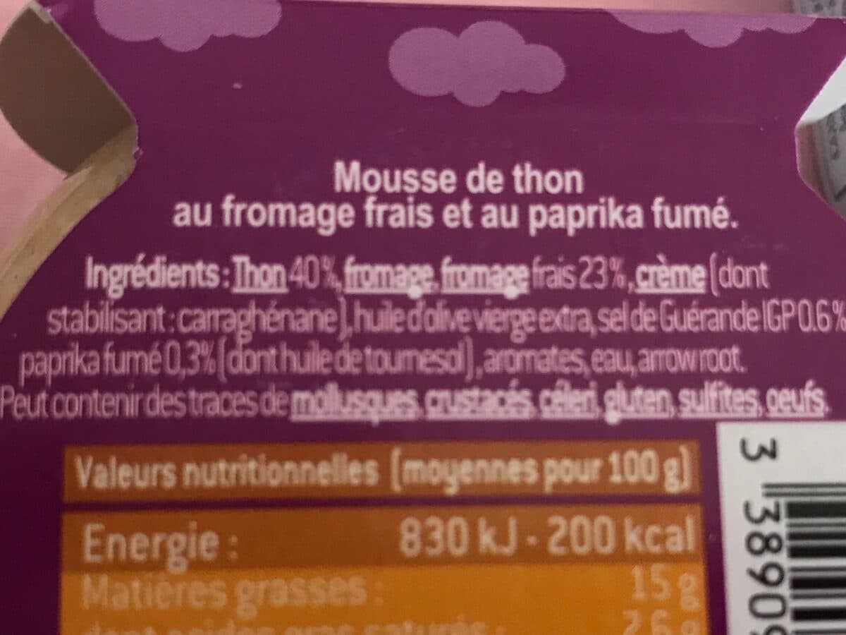 Ty-Gwenn Ty gwenn mousse thon packshot