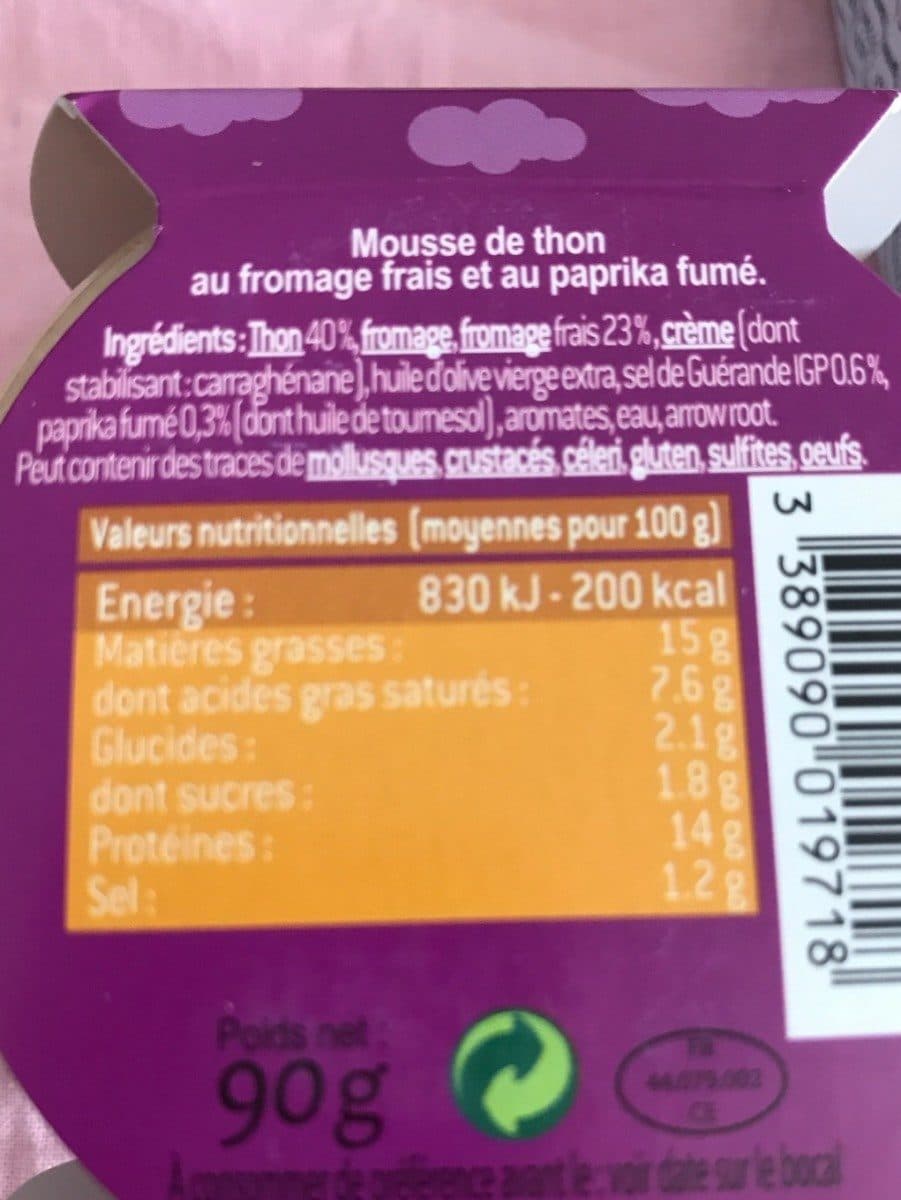 Ty-Gwenn Ty gwenn mousse thon packshot